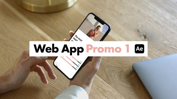 Web应用程序促销手机AE动画模板