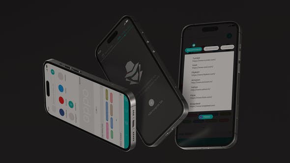 APP应用促销手机动画模型AE样机 (AEP)