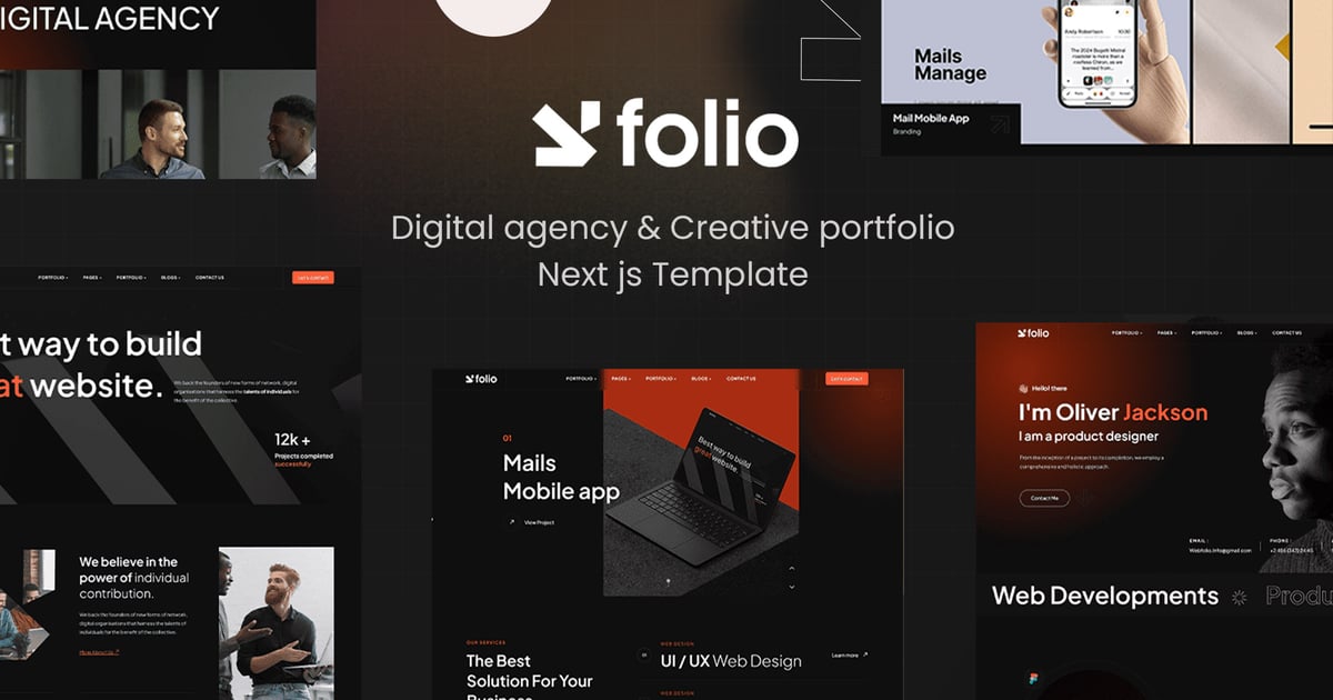 Webfolio – 创意作品集 Next-js 模板