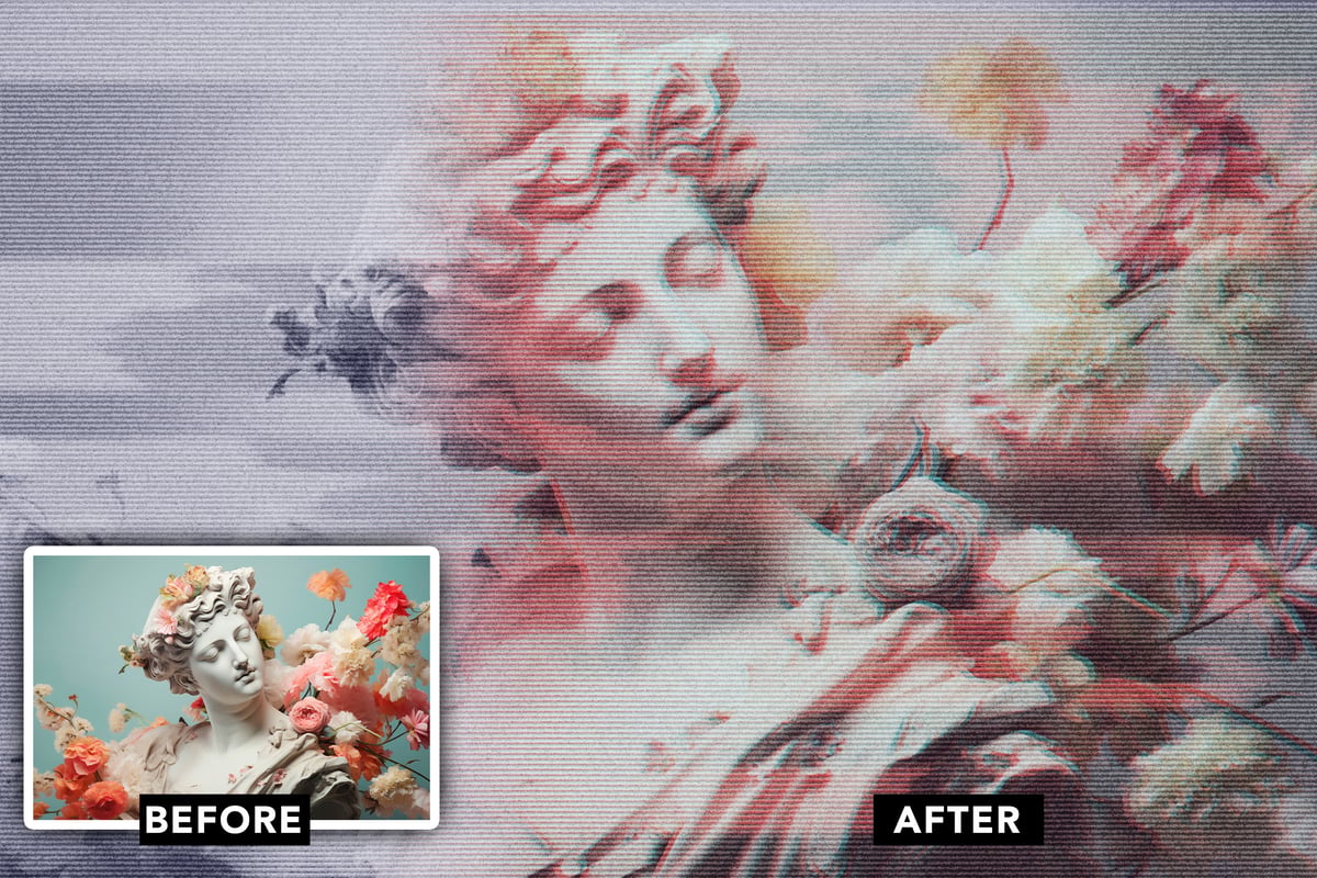 半色调照片效果 (PSD)