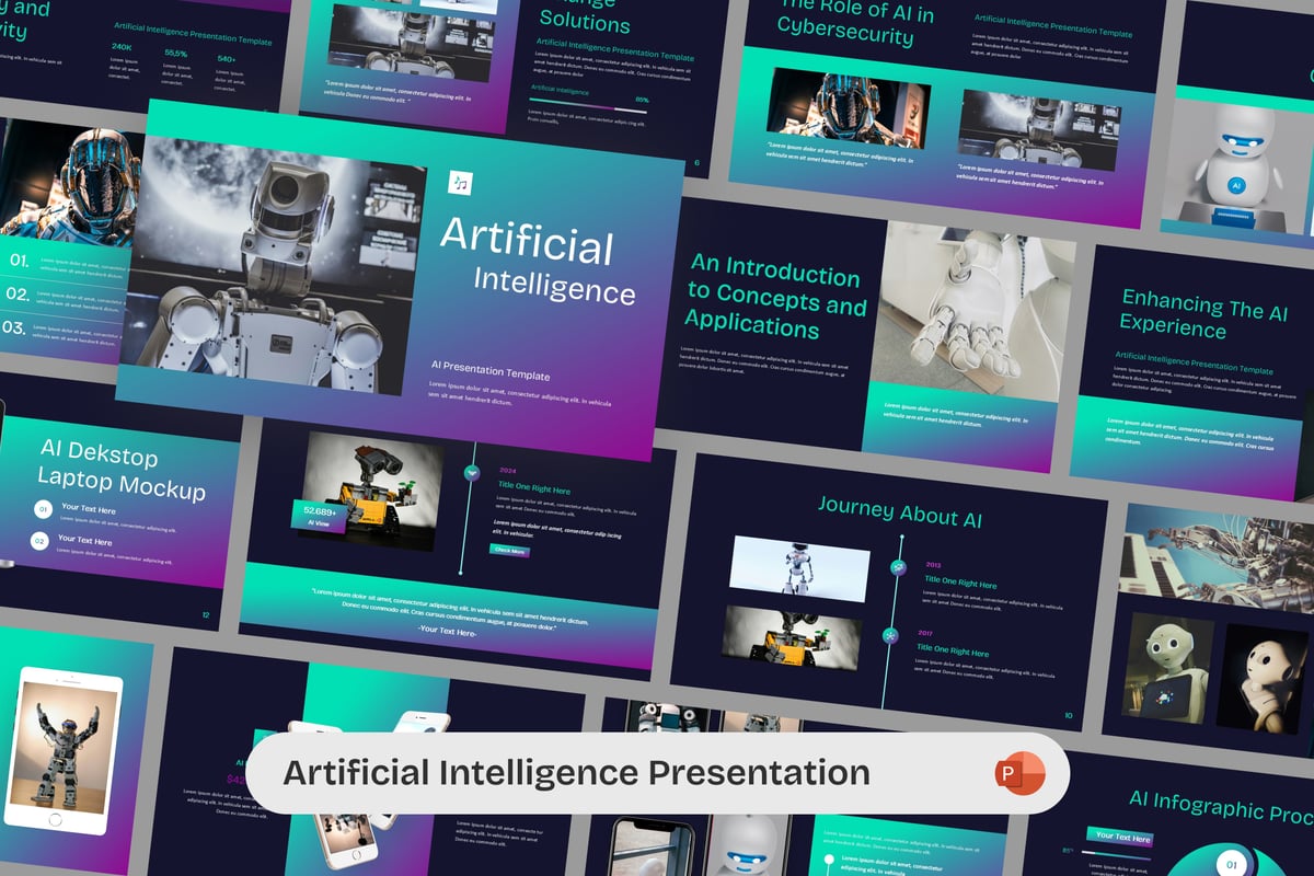 AI人工智能PPT演示幻灯片模板 Artificial Intelligence