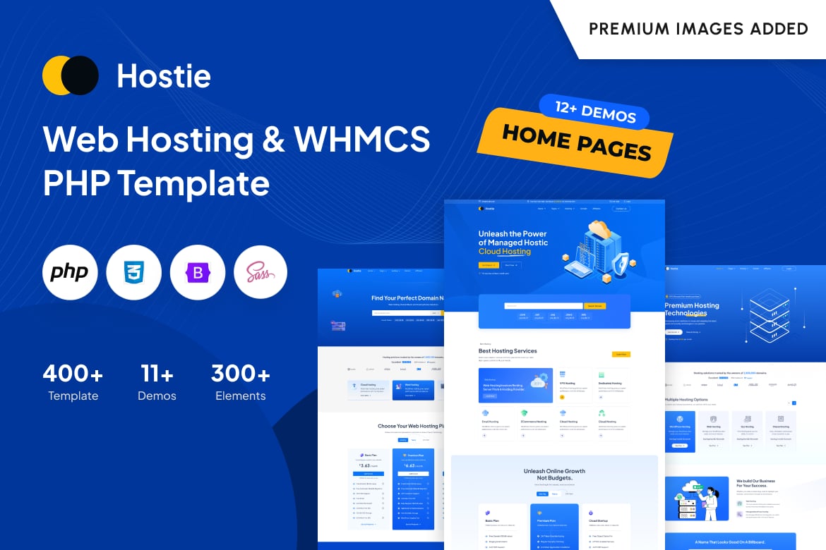 Hostie – Web 托管和 WHMCS PHP 模板