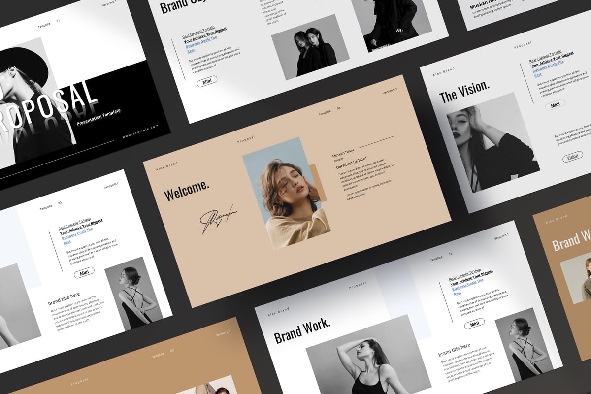 品牌提案Google幻灯片模板 Brand Proposal Google Slide Template