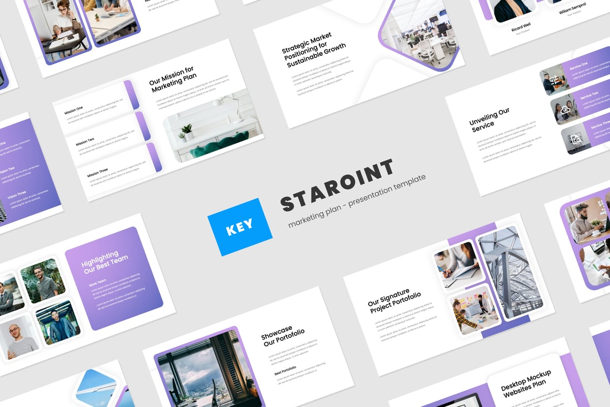 集团营销计划Keynote模板下载 Staroint - Marketing Plan Keynote Template