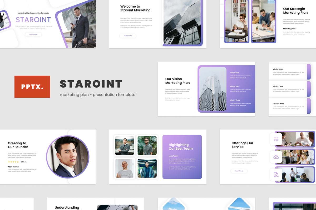 集团营销计划PPT模板 Staroint - Marketing Plan Powerpoint Template