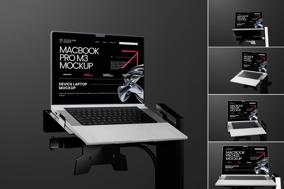 Macbook 电脑样机 (PSD)