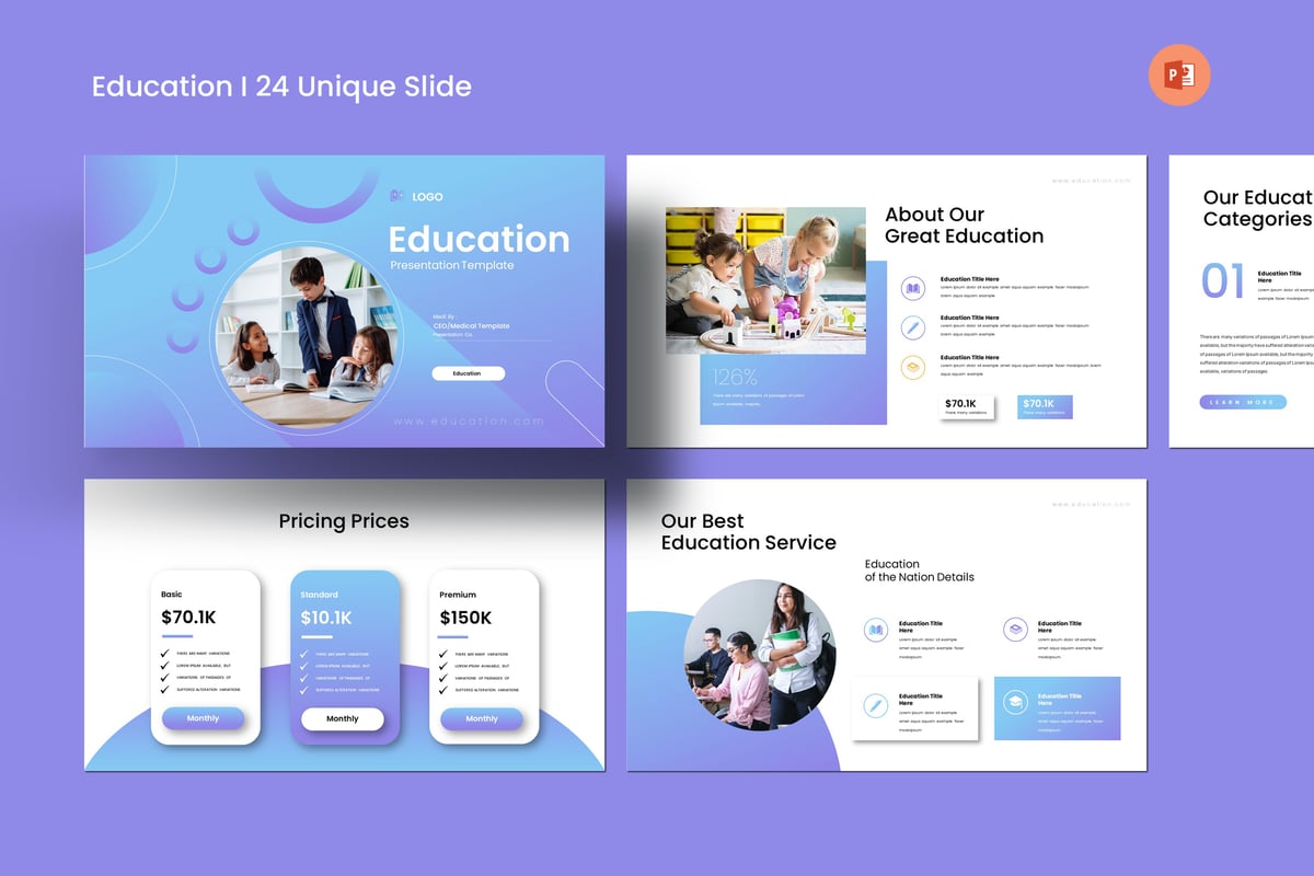 学习教育PPT幻灯片模板 Education Presentation Template