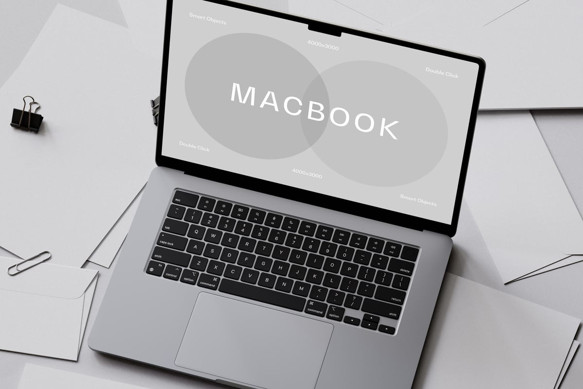 Macbook Air 电脑屏幕样机 (PSD)