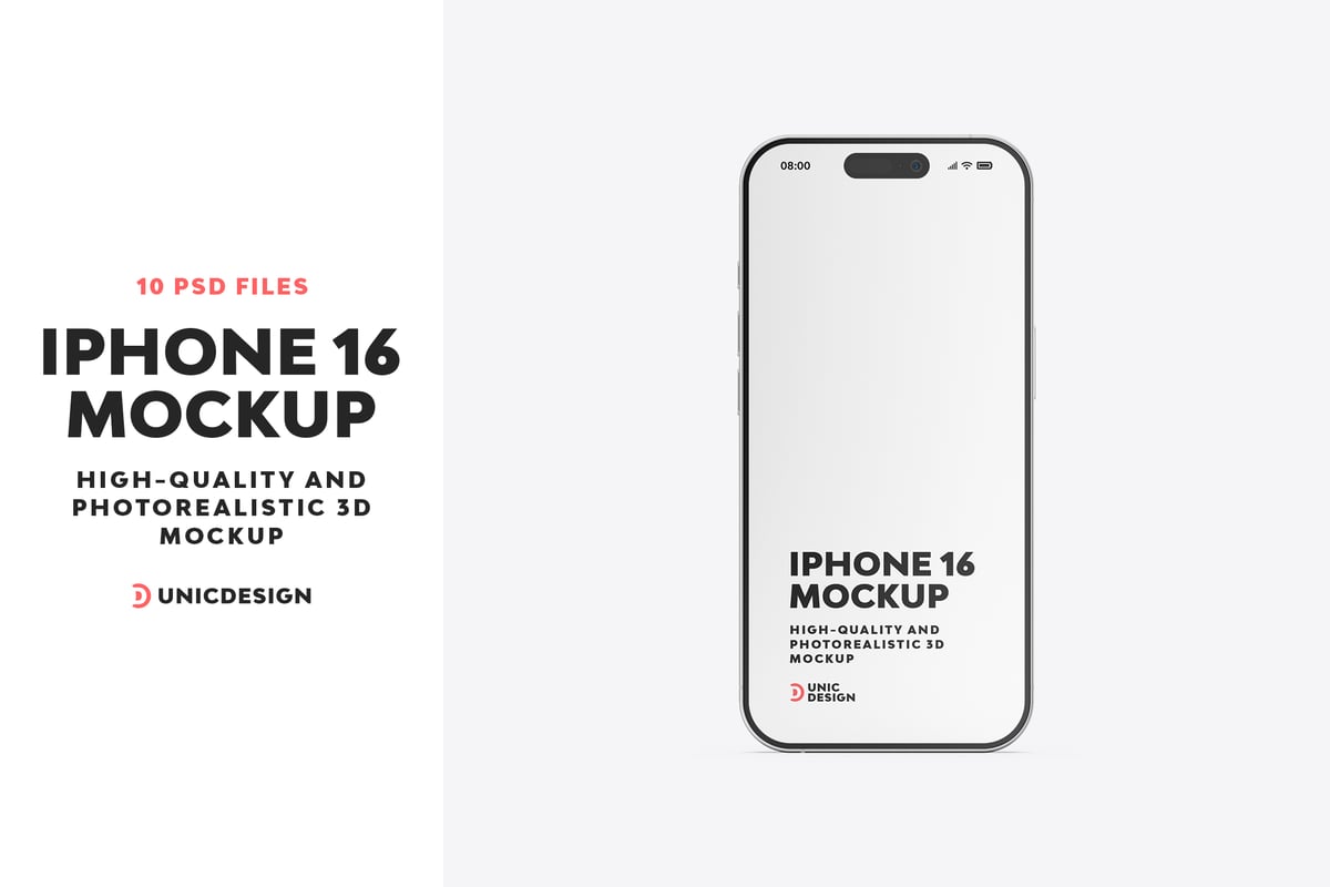 iPhone 16 样机 (PSD)