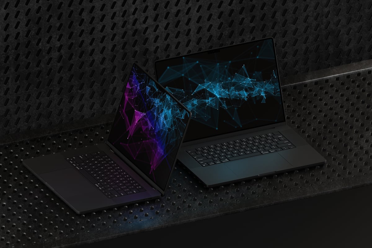 Macbook 电脑屏幕显示样机