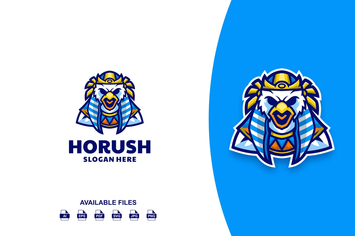太阳神标志Logo设计模板 Horus Logo