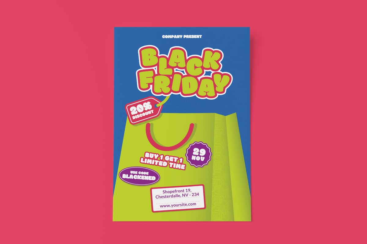 黑色星期五传单海报 Black Friday Flyers