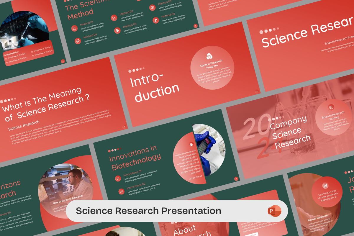 科学研究PPT素材 Science Research