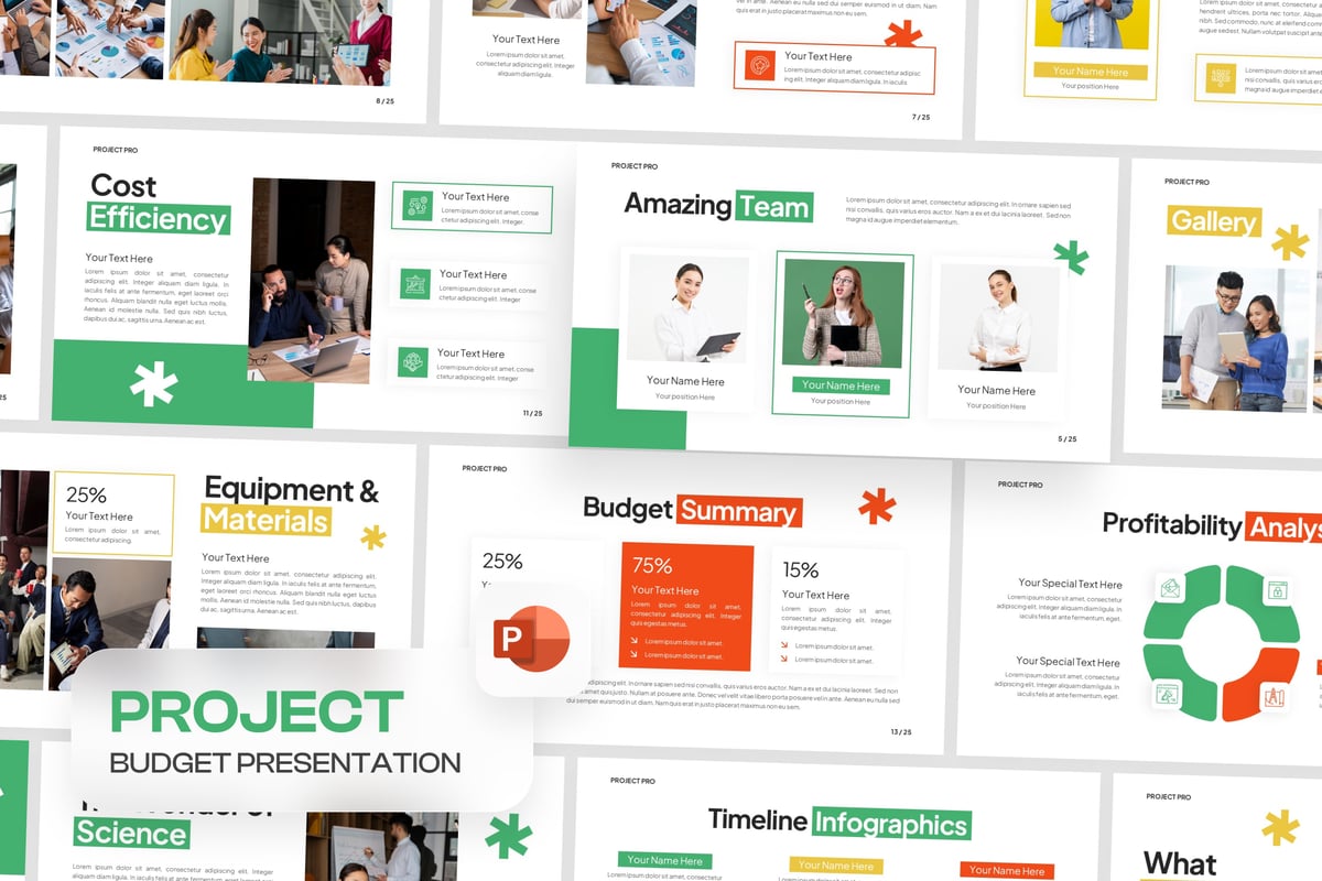 项目预算Powerpoint幻灯片模板 Project Budget PowerPoint