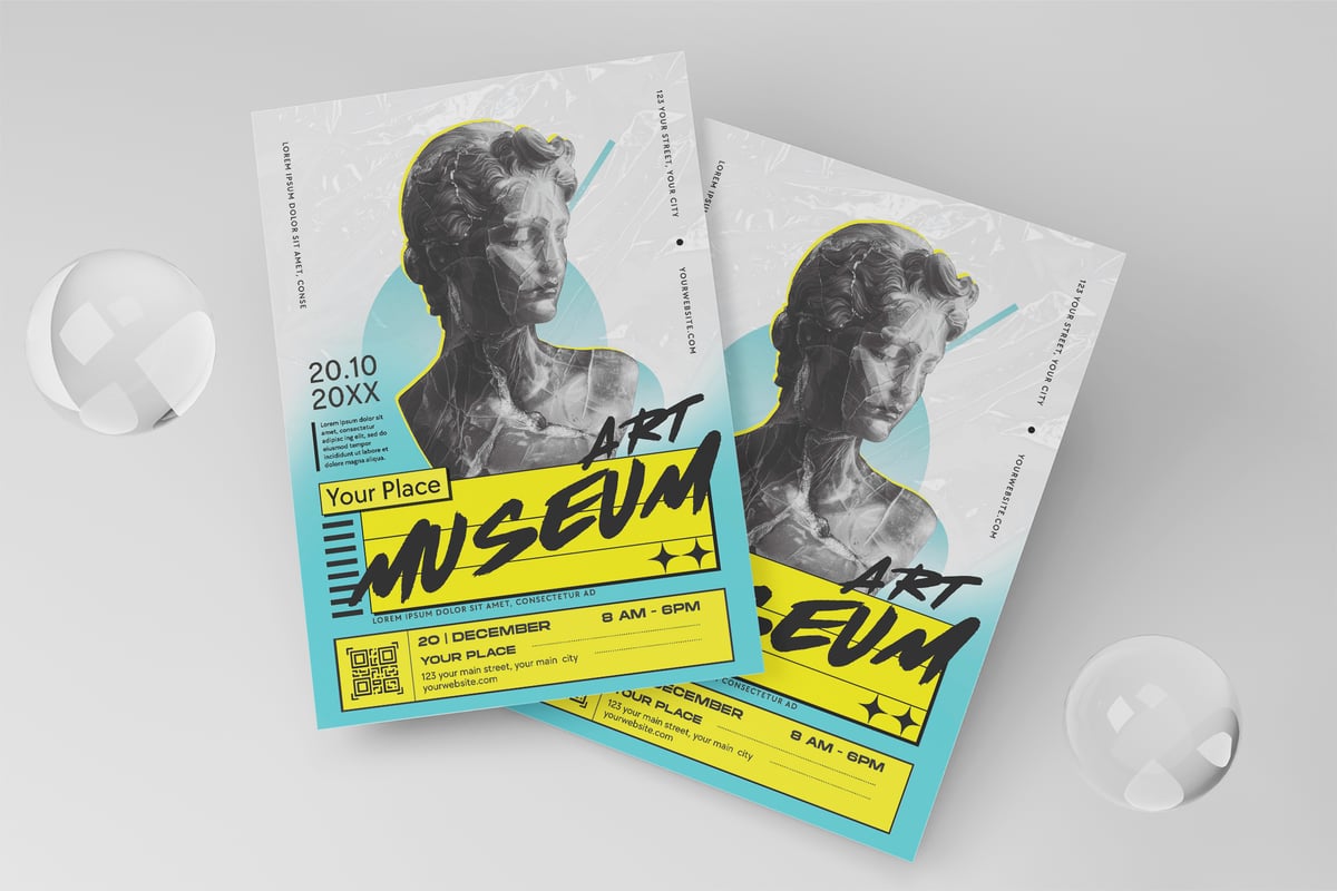 艺术展活动海报传单 Art Exhibition Flyer