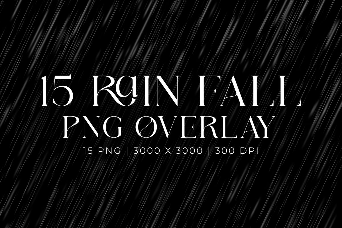 雨水叠加图片 (PNG)