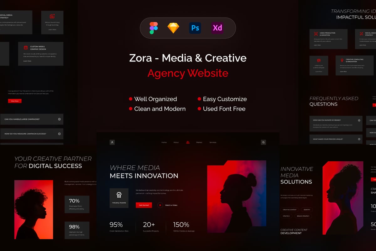 Zora – 媒体与创意机构网站