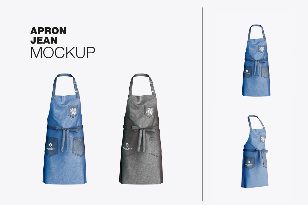一套围裙 Jean Mockup