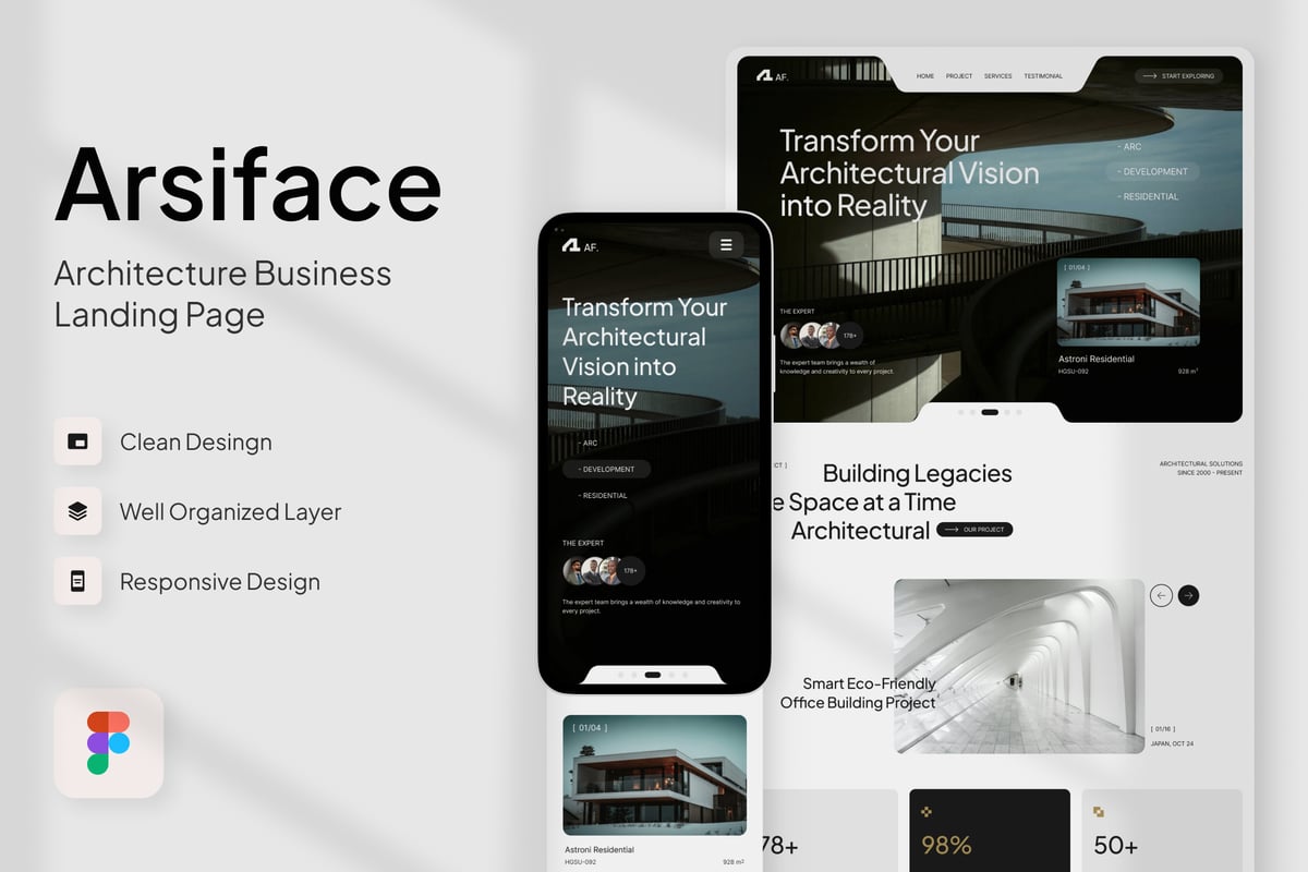 Arsiface – 建筑业务登陆页面
