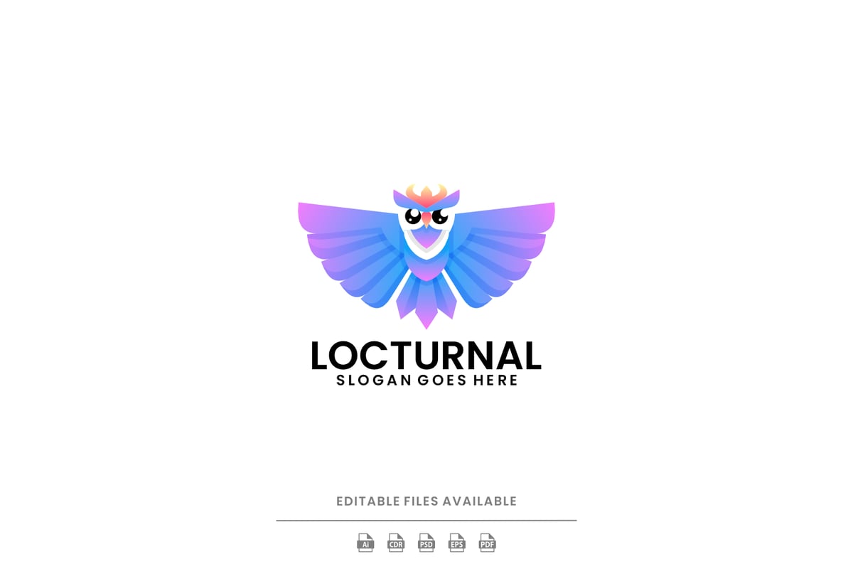 Locturnal 渐变彩色徽标