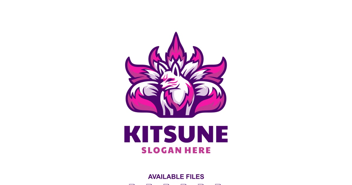 Kitsune 吉祥物标志