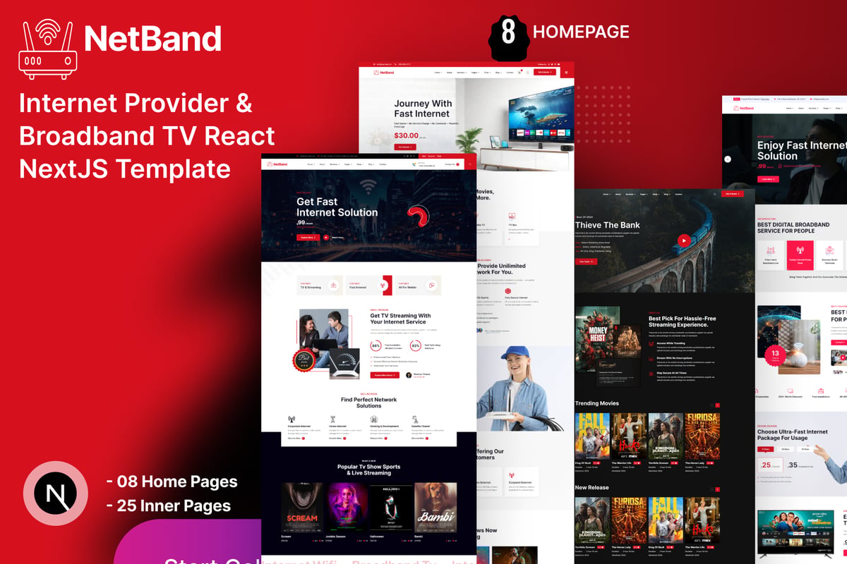 NetBand – 互联网提供商和宽带电视