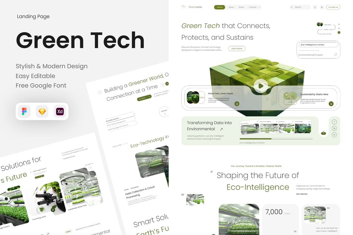 Greenovate – 绿色科技登陆页面
