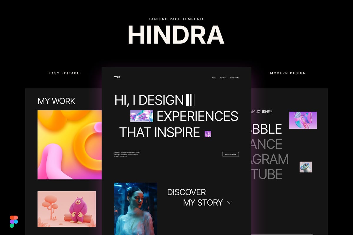 Hindra – 登陆页面模板