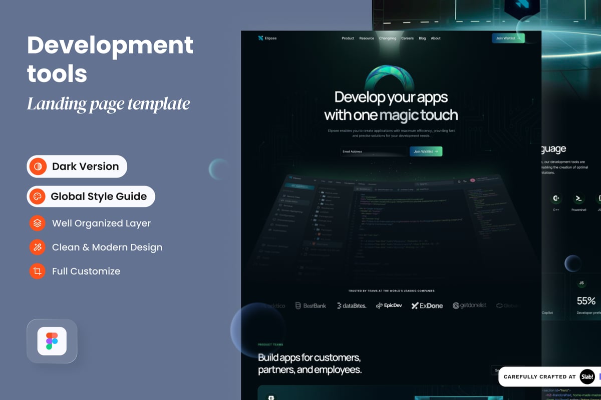 Elipsee – 开发工具登陆页面