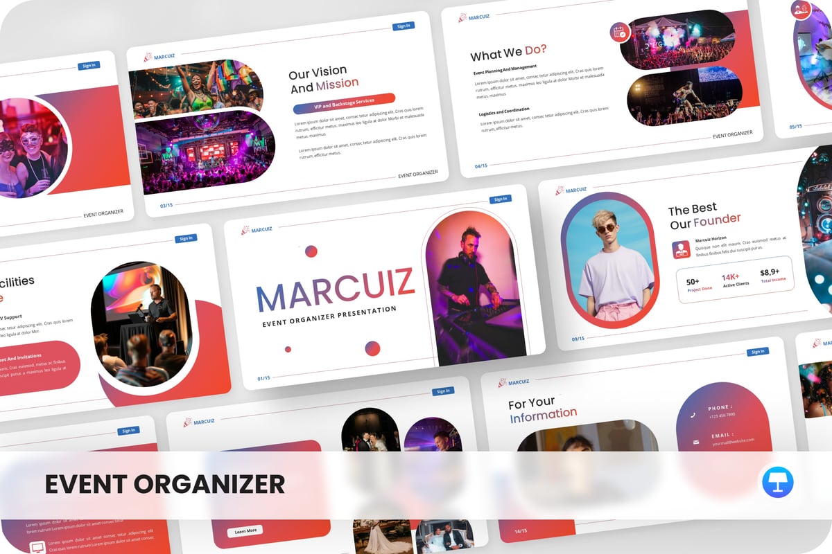 Marcuiz – 活动组织者演讲主题