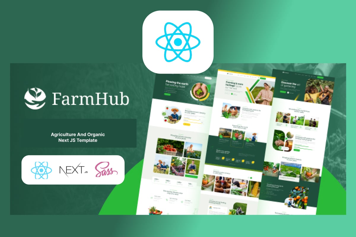 FarmHub – 农业农业 Next js 模板