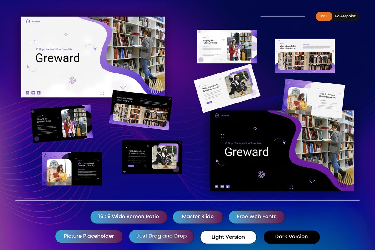 Greward – 大学 PowerPoint 模板
