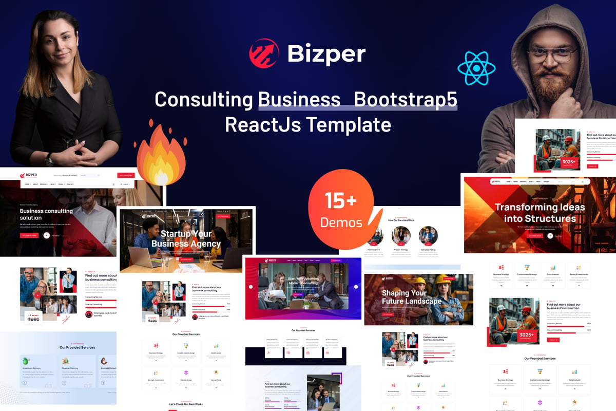 Bizper – 商业和咨询 NextJs 模板