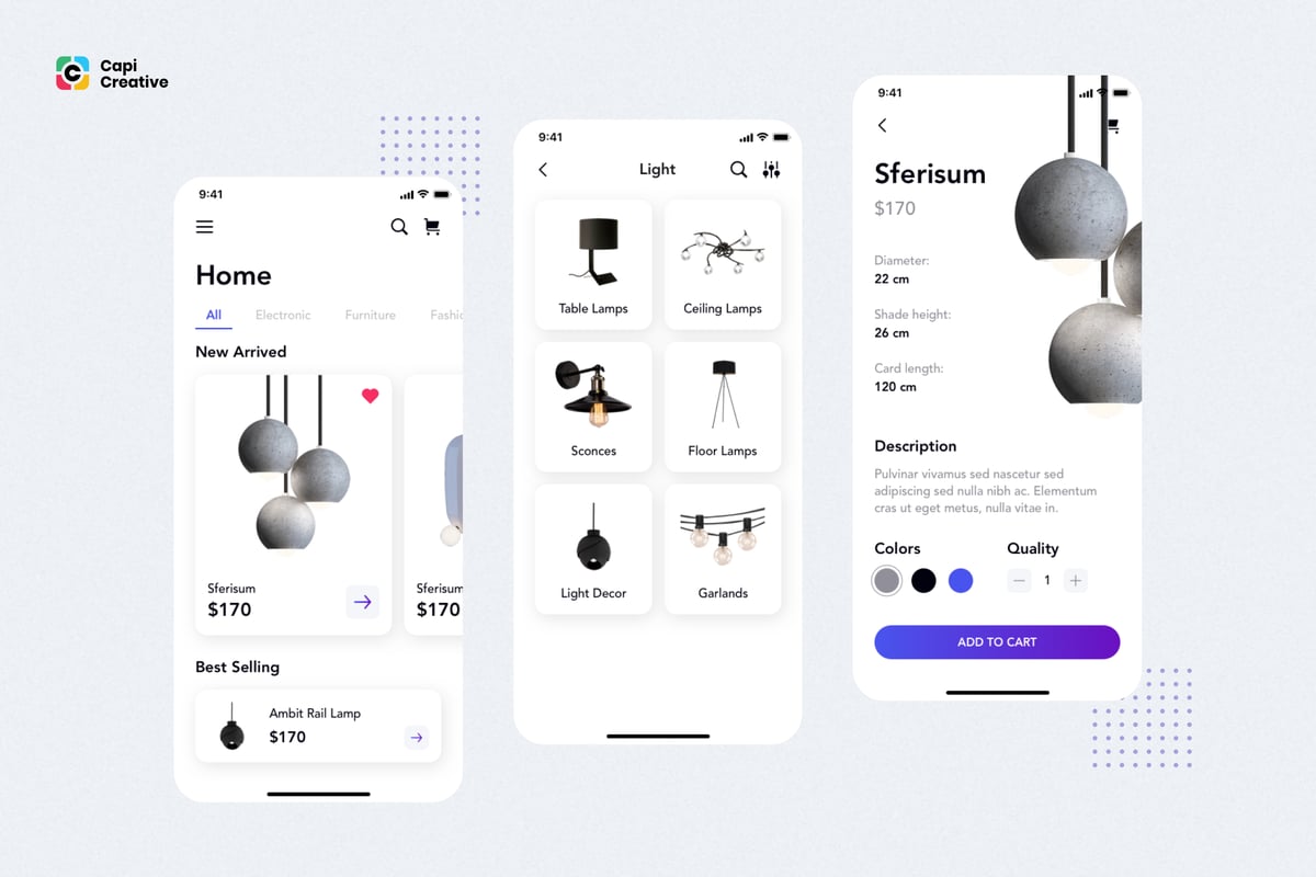 电子商务概念App UI Kit (FIG,SKETCH,XD)
