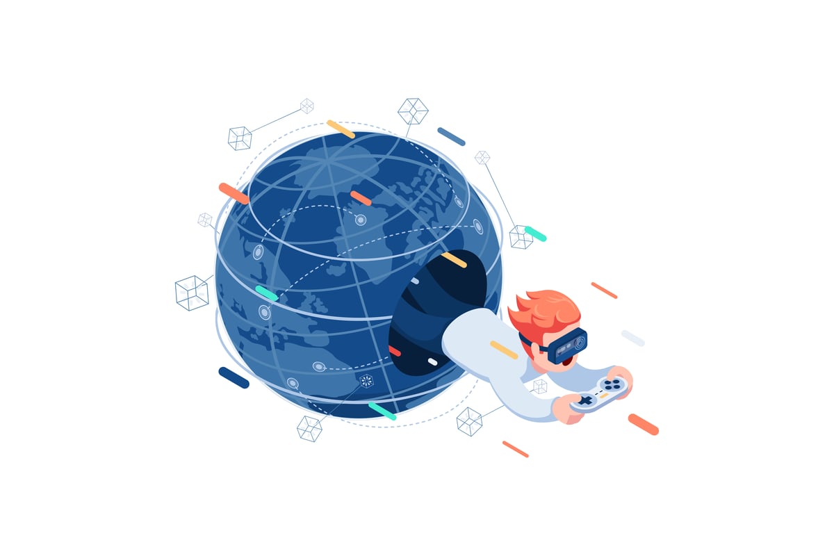 来自 Metaverse 的等距商人