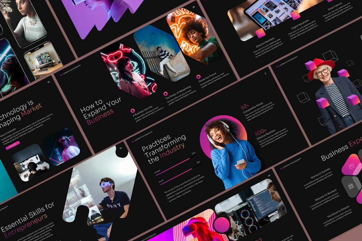 蓝西幻灯片