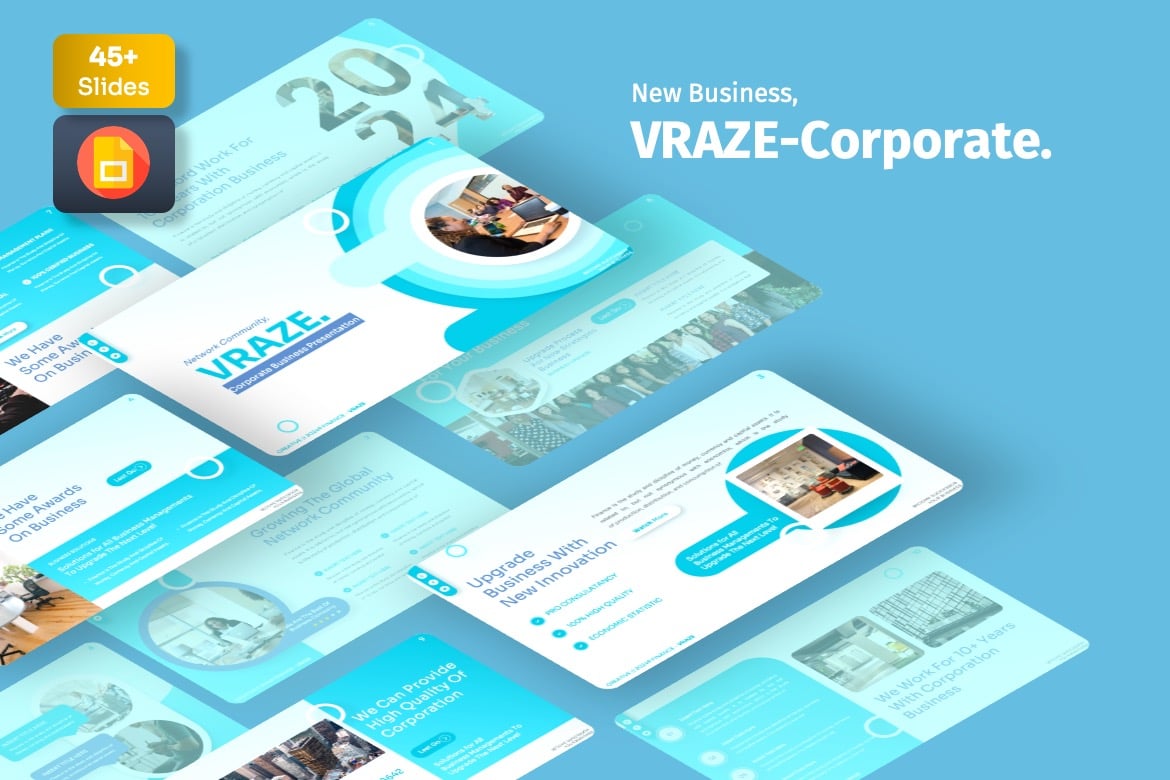 Vraze – 企业 GoogleSlide 模板