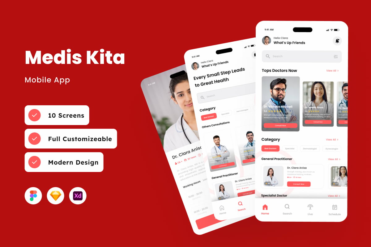 Medis Kita – 医生预约移动应用程序