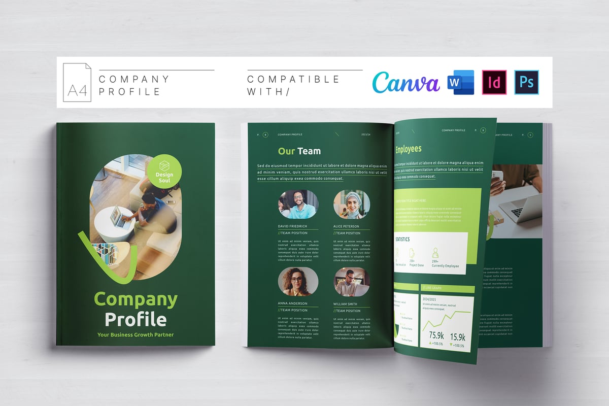 公司简介 | Canva | Docx | ID | PSD