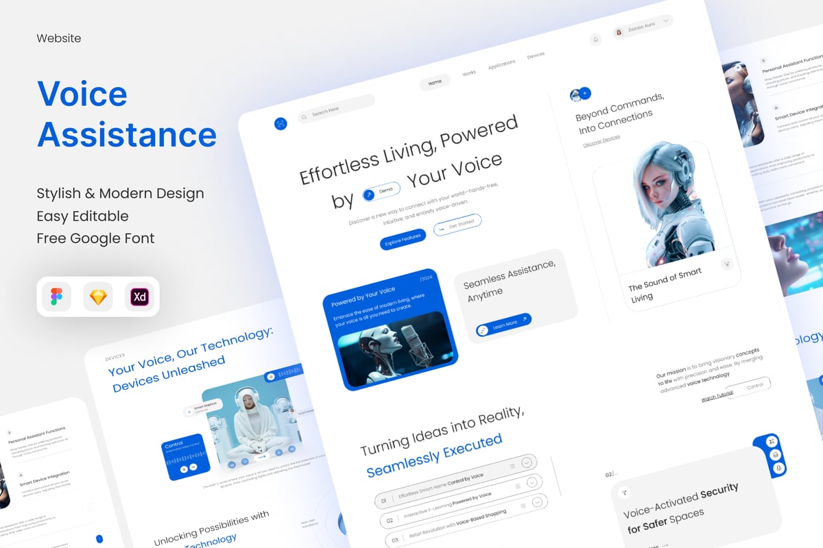 Vocalify – 语音助手登陆页面