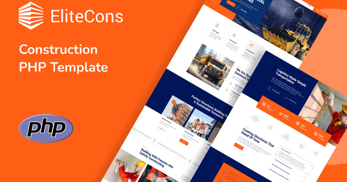 Elitecons – 建筑 PHP 模板