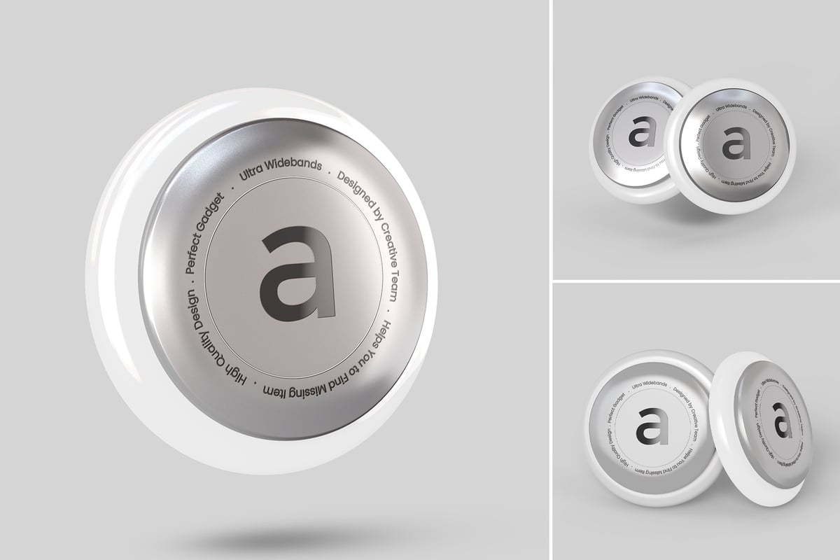 现代 AirTags 样机集 (PSD)