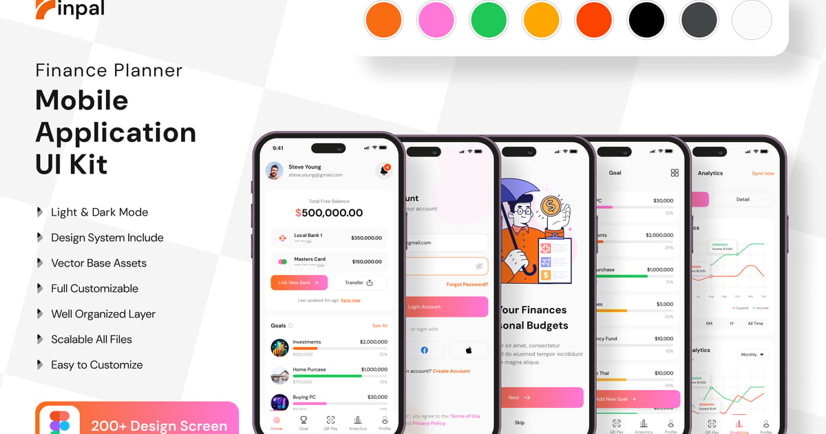 财务规划师移动应用 UI 套件