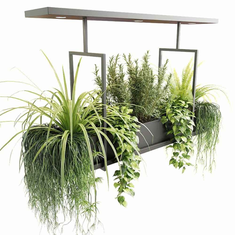 带绿植的吊灯3D模型(OBJ,MAX)