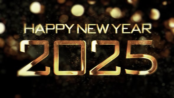 2025 年新年倒计时AE动画模板 (AEP)