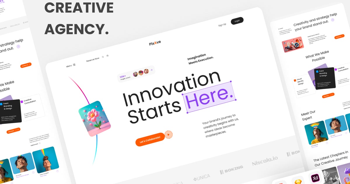 Pixave – 创意机构网站