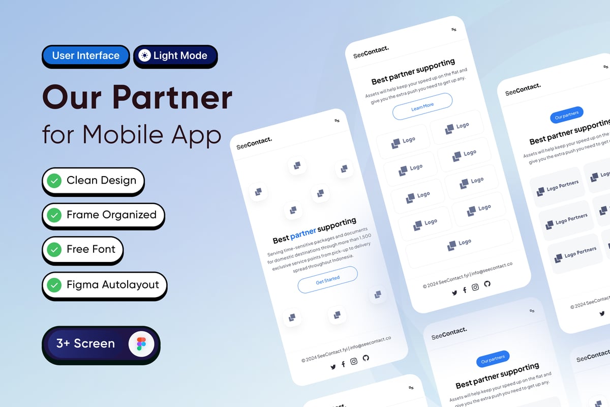 我们合作伙伴移动应用 APP UI KIT (FIG)