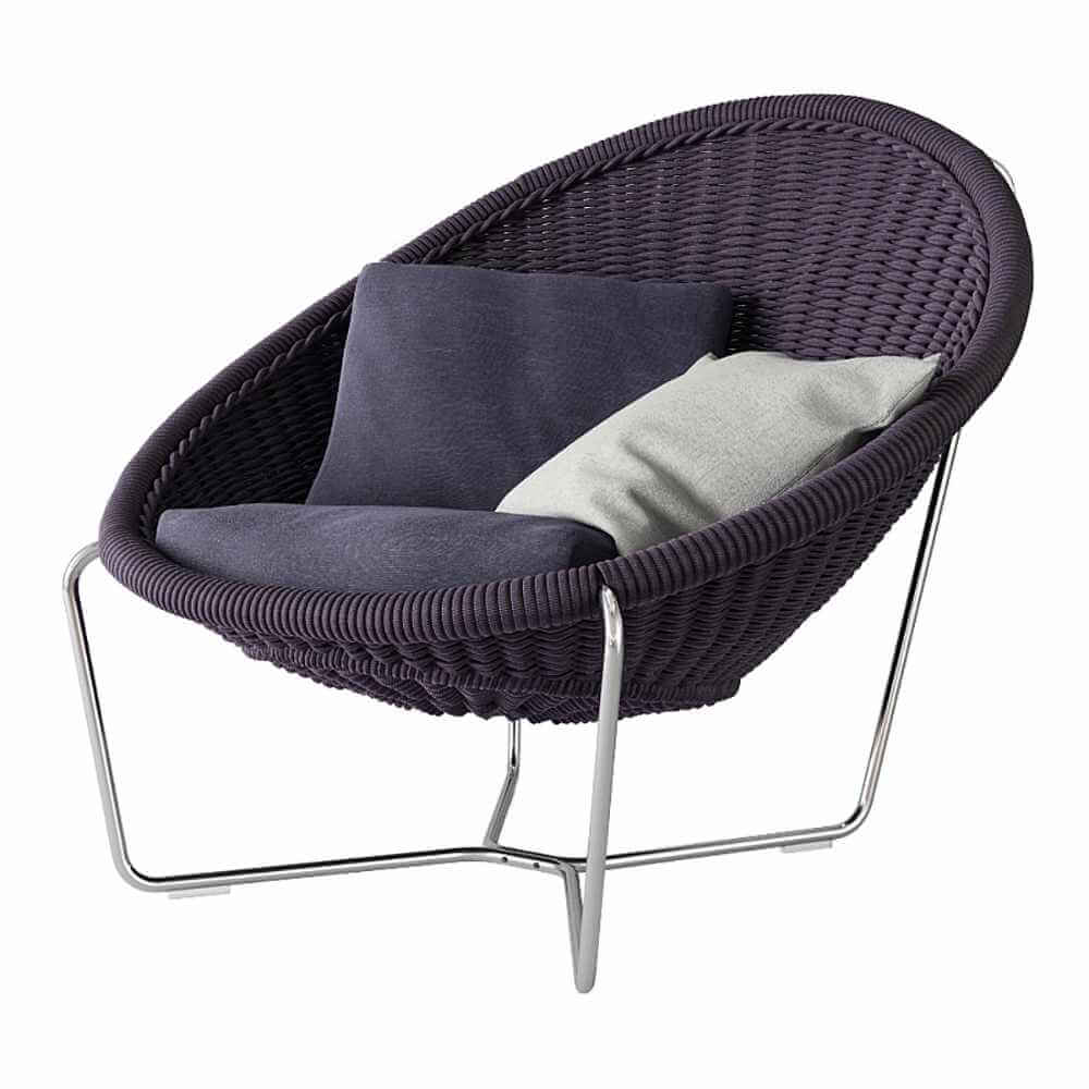 Paola Lenti Nido户外休闲椅子3D模型（OBJ,MAX）