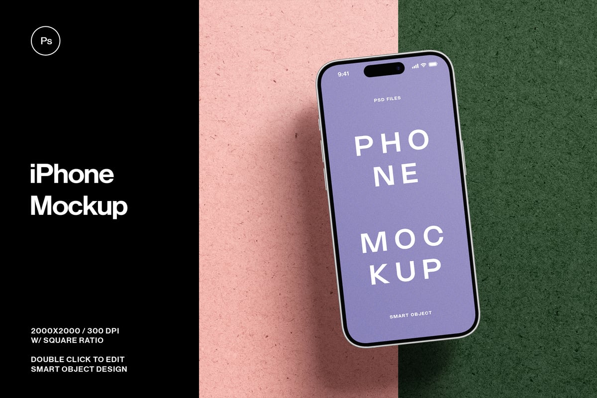 iPhone 手机样机 (PSD)