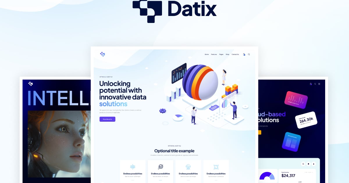 Datix 数据分析Wordpress主题